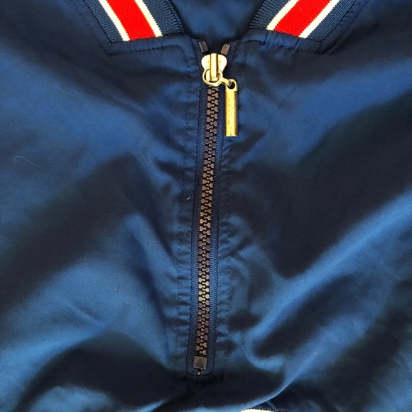 ~SOLD~ 🏀 VINTAGE 1/4 Zip Starter Pullover, KU Jayhawks - Picture 6 of 7